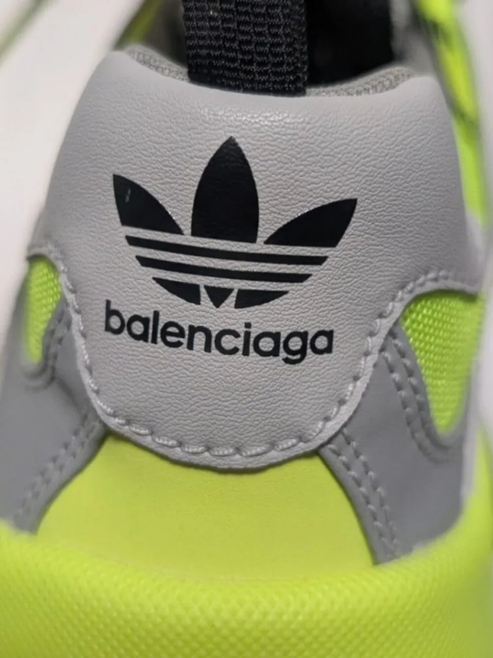 Balenciaga Adidas Collaboration Mesh Yellow Gray Handbag